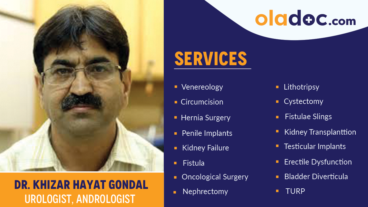 Services provided by Dr. Khizar Hayat Gondal